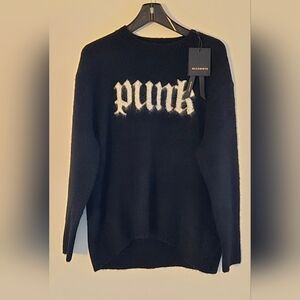 AllSaints Black 'Punk' Sweater